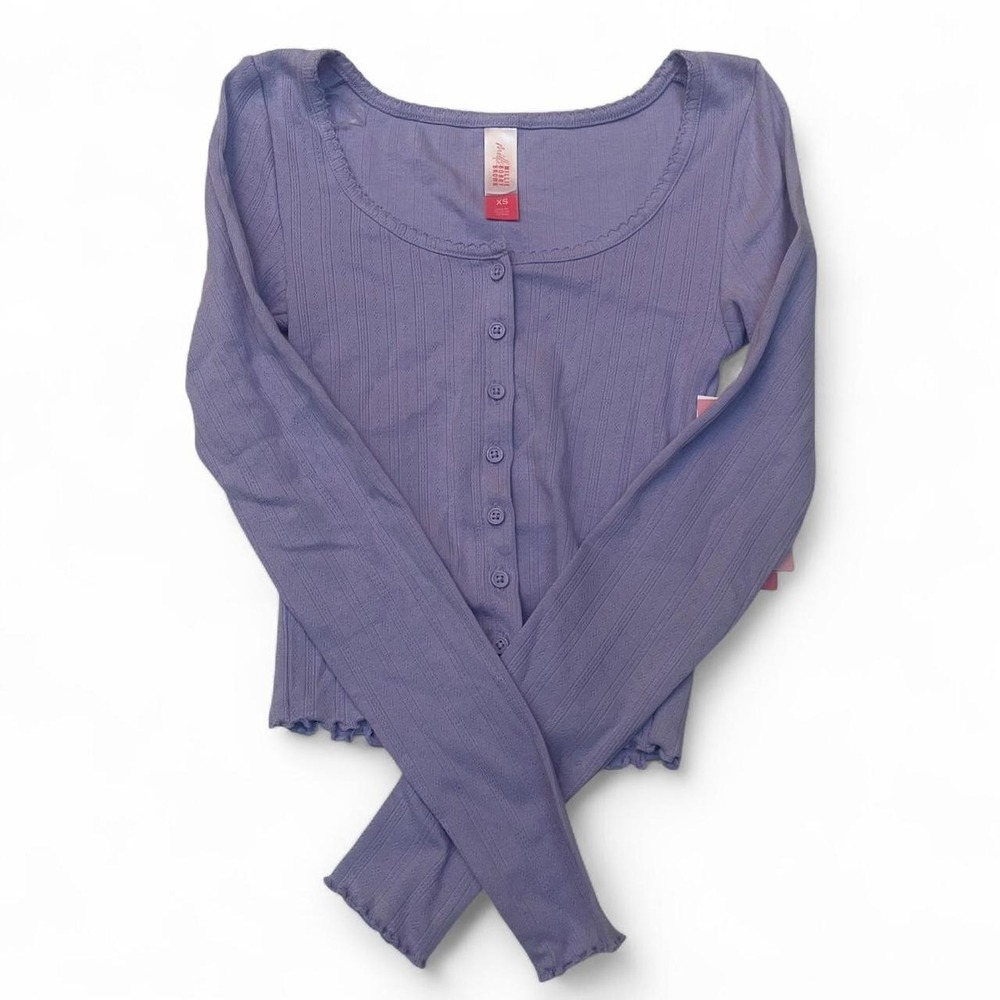 Purple long sleeve cardigan new with tags
